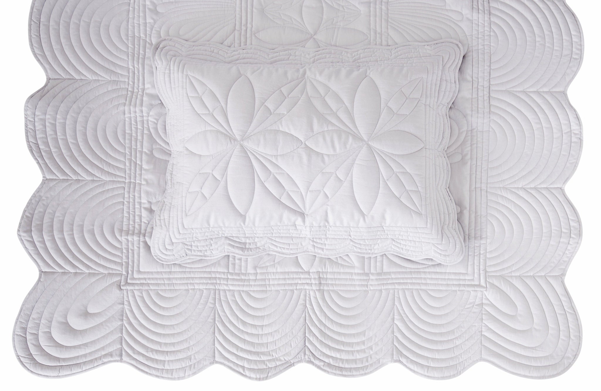 Bonne Mere Single quilt and pillow set Dove
