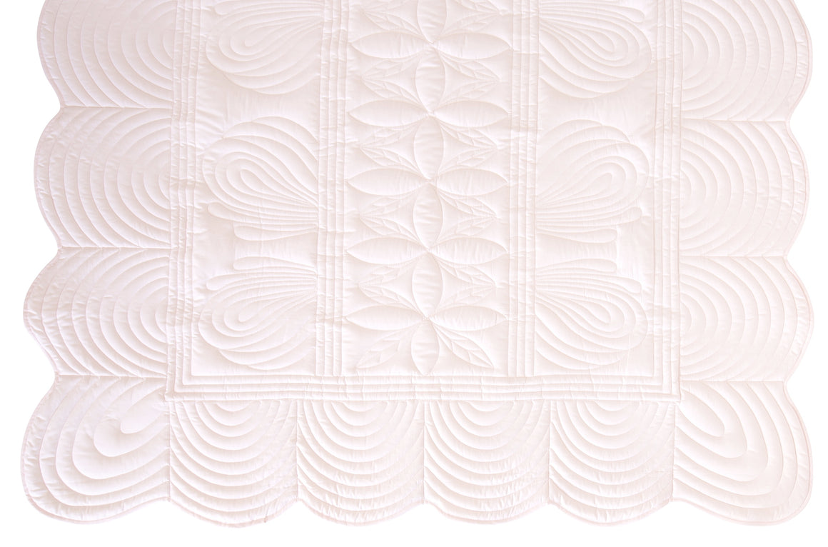 Bonne Mere Single quilt and pillow set Powder