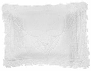 Bonne Mere Queen quilt and pillow set White