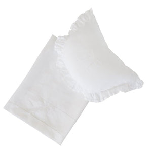 bonne mere white pure linen bassinet sheet sets