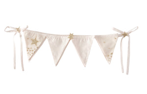 Glitter stars powder pink bunting to decorate little girls room