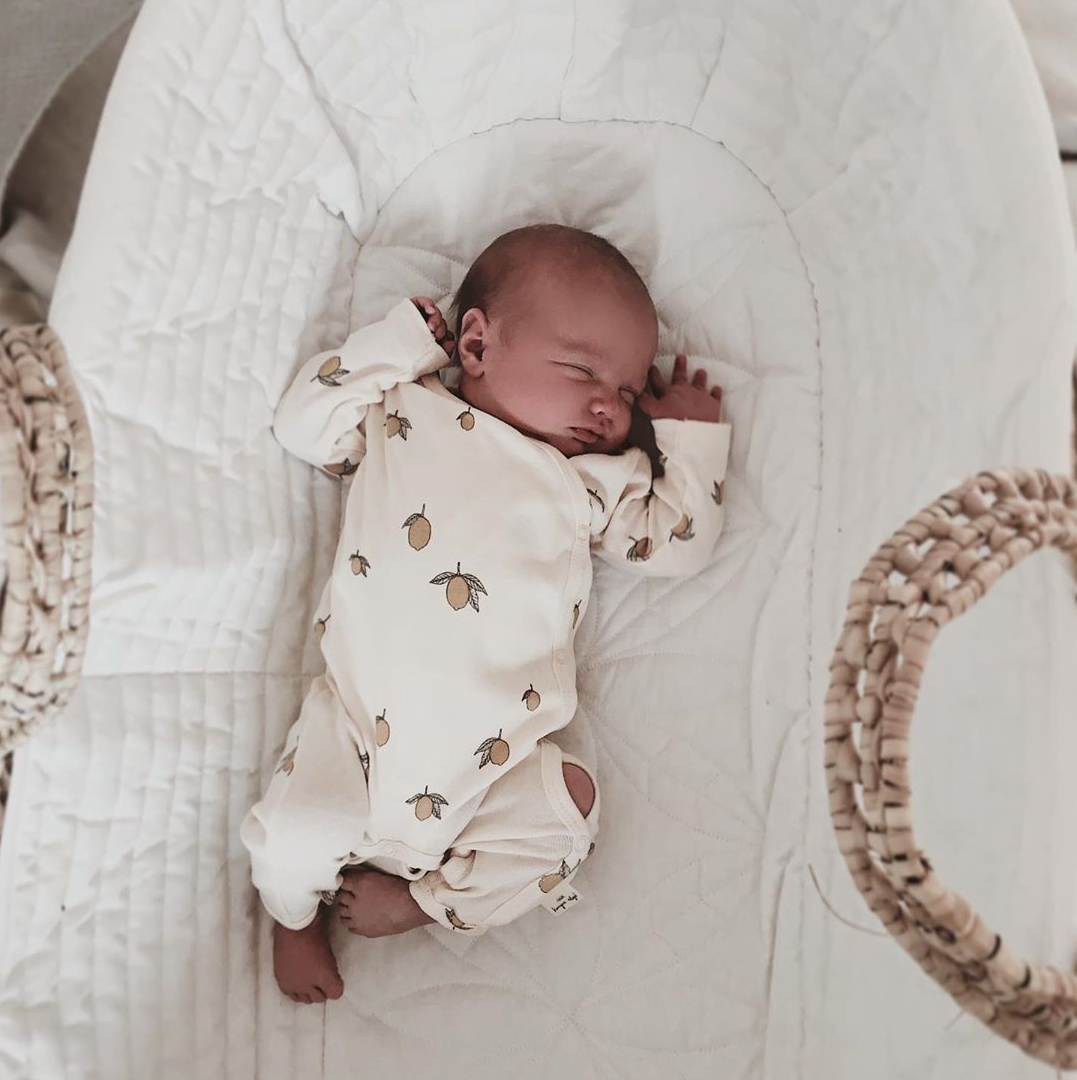 chalk moses basket for newborn baby