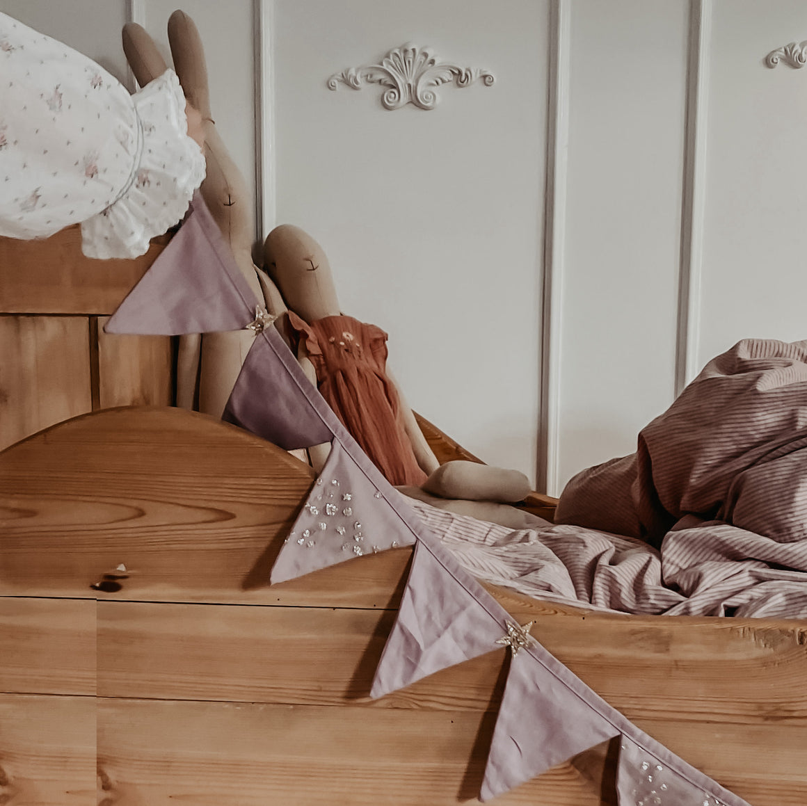 mulberry glitter stars bunting decor