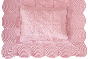 Bonne Mere Single quilt and pillow set Rose