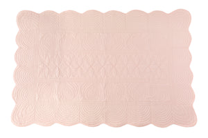 Bonne Mere Single quilt and pillow set Shell pink