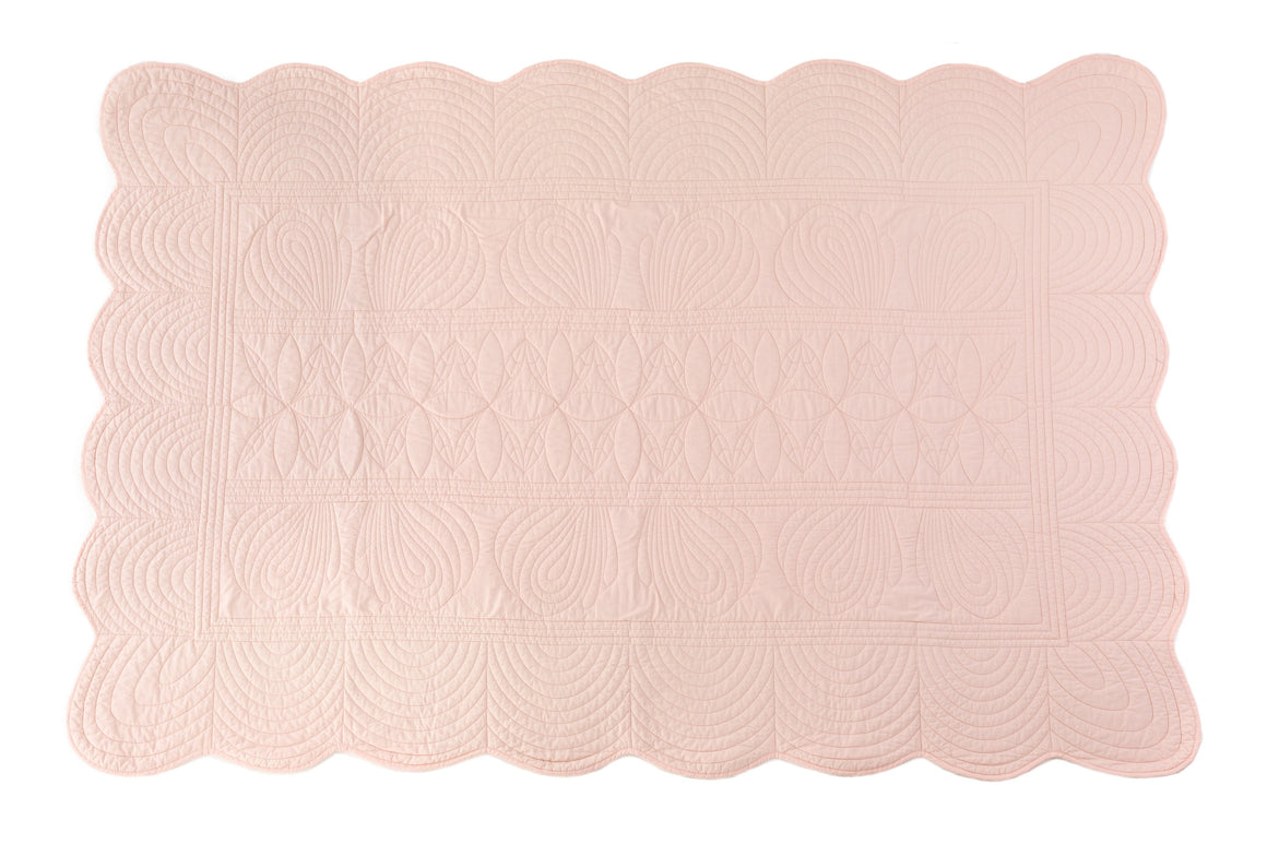 Bonne Mere Single quilt and pillow set Shell pink