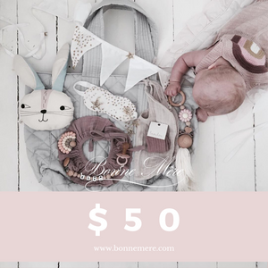 $50 gift voucher Bonne Mere