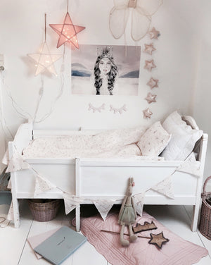 sweet nordic little girls nursery 