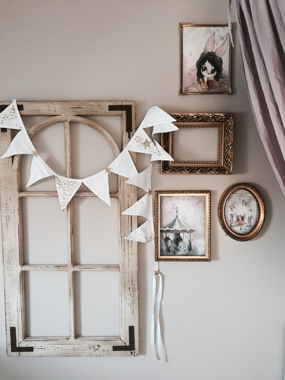 Bonne Mere glitter stars chalk bunting