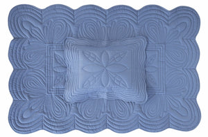 Bonne Mere Cot quilt and playmat Denim