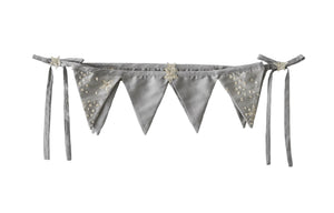 Bonne Mere glitter stars elephant grey bunting