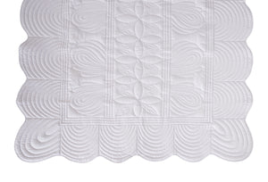 bonne mere queen quilt set silver