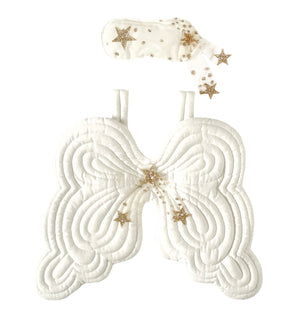 Off white sparkly fairy wings