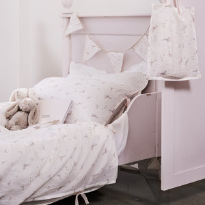 sippy print single doona set and bonne mere bedding for first big girl bed 